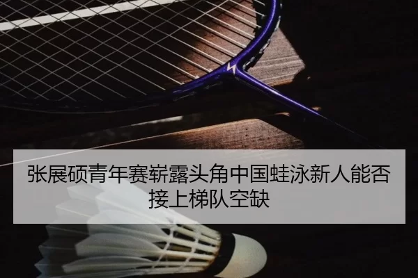 张展硕青年赛崭露头角中国蛙泳新人能否接上梯队空缺